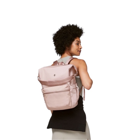 lululemon athletica Bags Lululemon Easy Days Convertible Backpack In Muse Pink 2l Almost